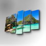 Wallity Cuadro Decorativo en Lienzo 5 Piezas 5PUC-056 Multicolor